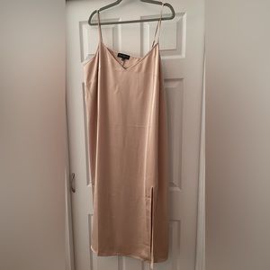 ELOQUII tan slip dress NWT